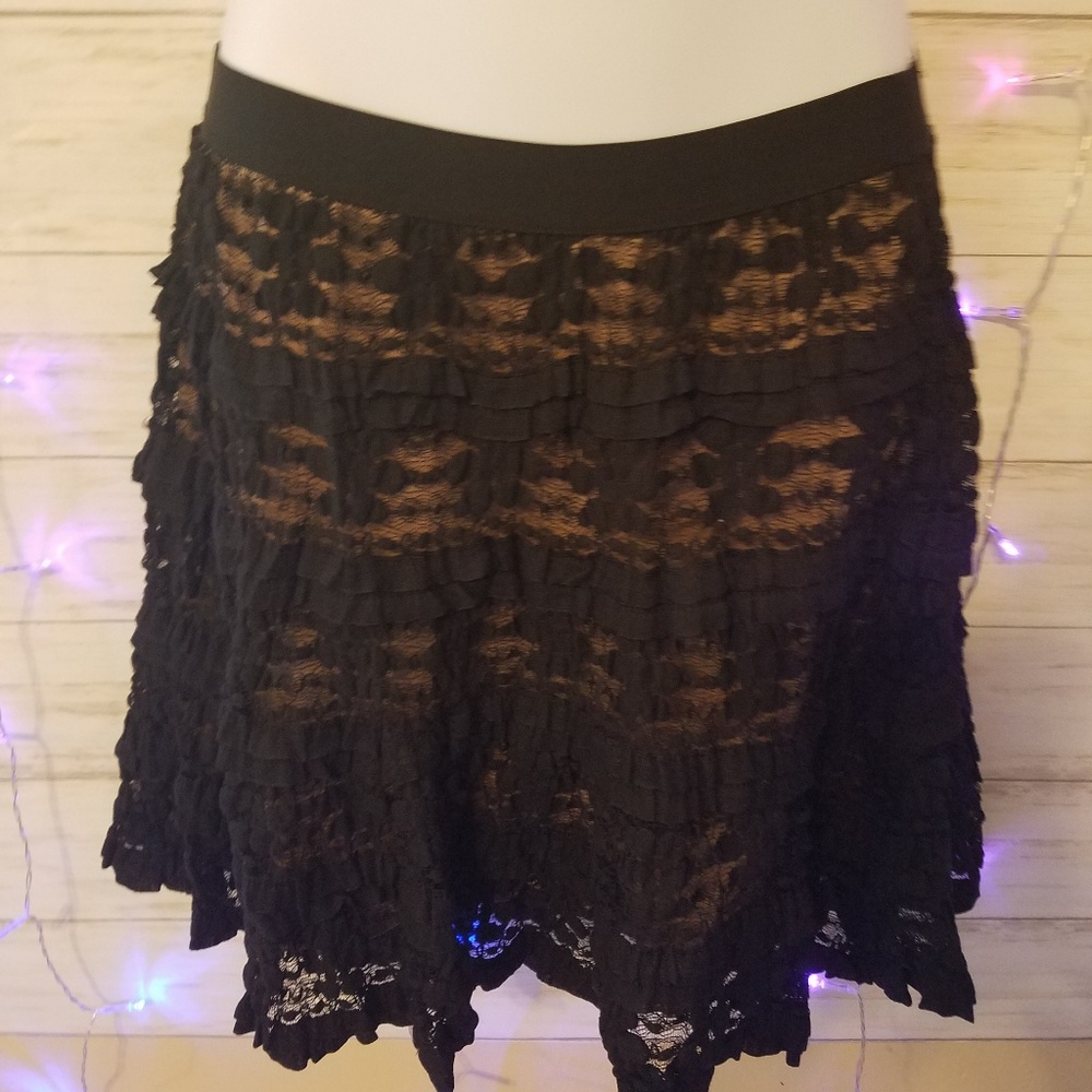 Black Lacey skirt